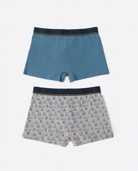 STAR WARS Calzoncillo/Boxer Spaceships para Hombre, (Caja de 2 unidades) PACK FANTASIA 2