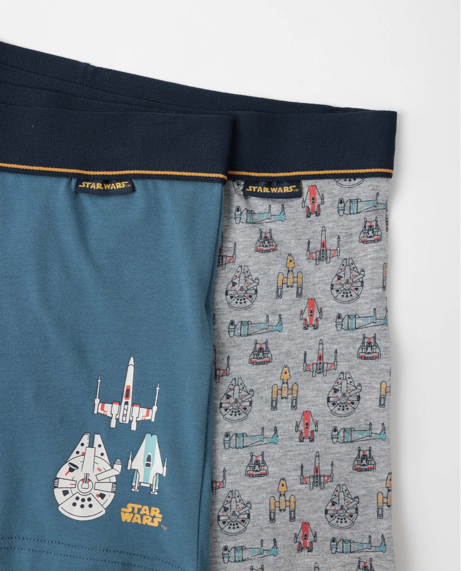 STAR WARS Calzoncillo/Boxer Spaceships para Hombre, (Caja de 2 unidades) PACK FANTASIA