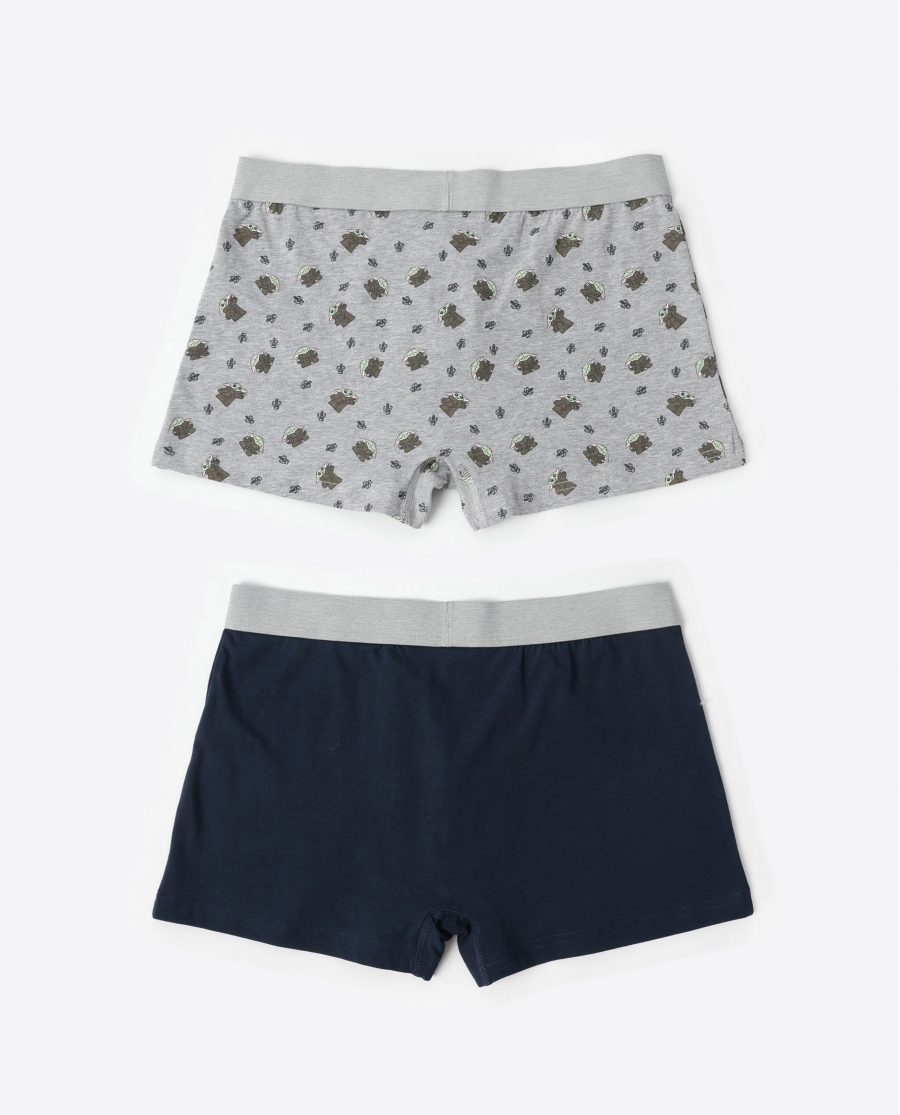 STAR WARS MANDALORIAN Calzoncillo/Boxer Grogu para Hombre, (Caja de 2 unidades) PACK FANTASIA