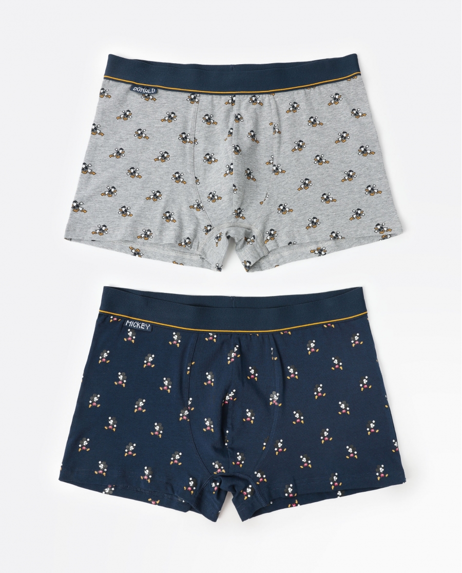 DISNEY Calzoncillo/Boxer Pixel Classic  para Hombre, (Caja de 2 unidades) PACK FANTASIA