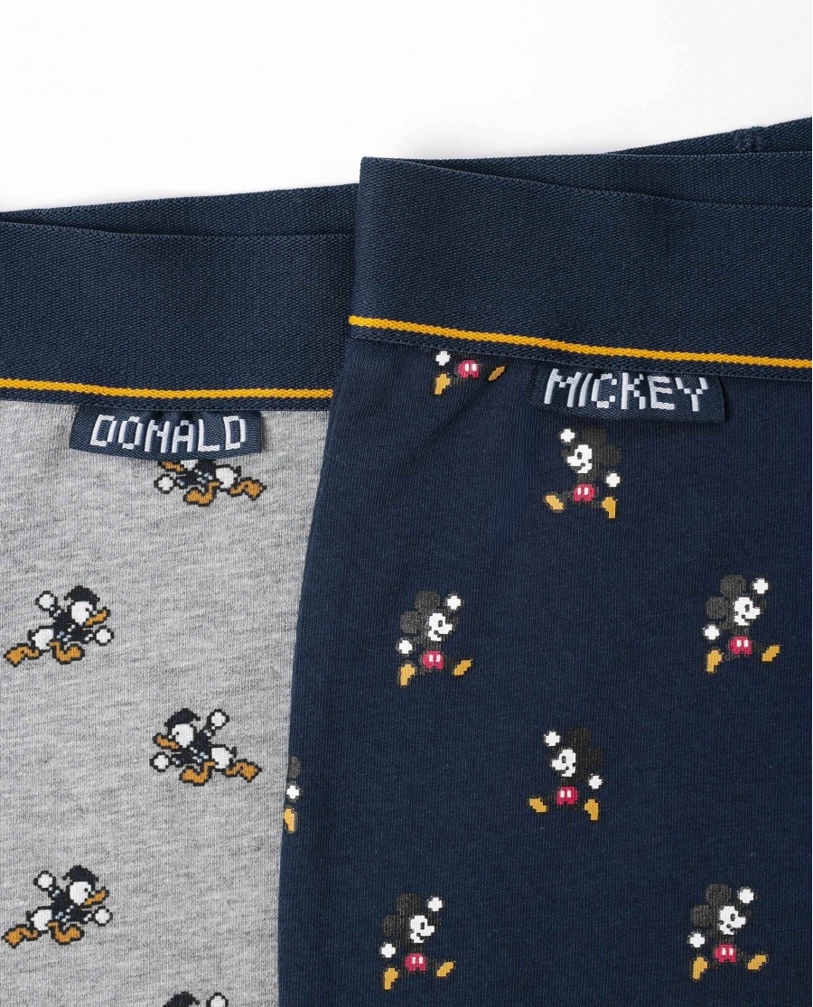 DISNEY Calzoncillo/Boxer Pixel Classic  para Hombre, (Caja de 2 unidades) PACK FANTASIA