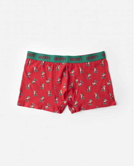 DISNEY Calzoncillo/Boxer Grumpy Caja Regalo para Hombre, (Caja 12 unidades) ROJO