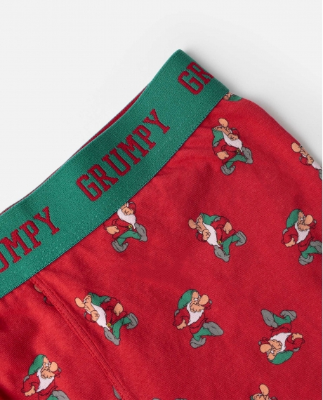 DISNEY Calzoncillo/Boxer Grumpy Caja Regalo para Hombre, (Caja 12 unidades) ROJO 2
