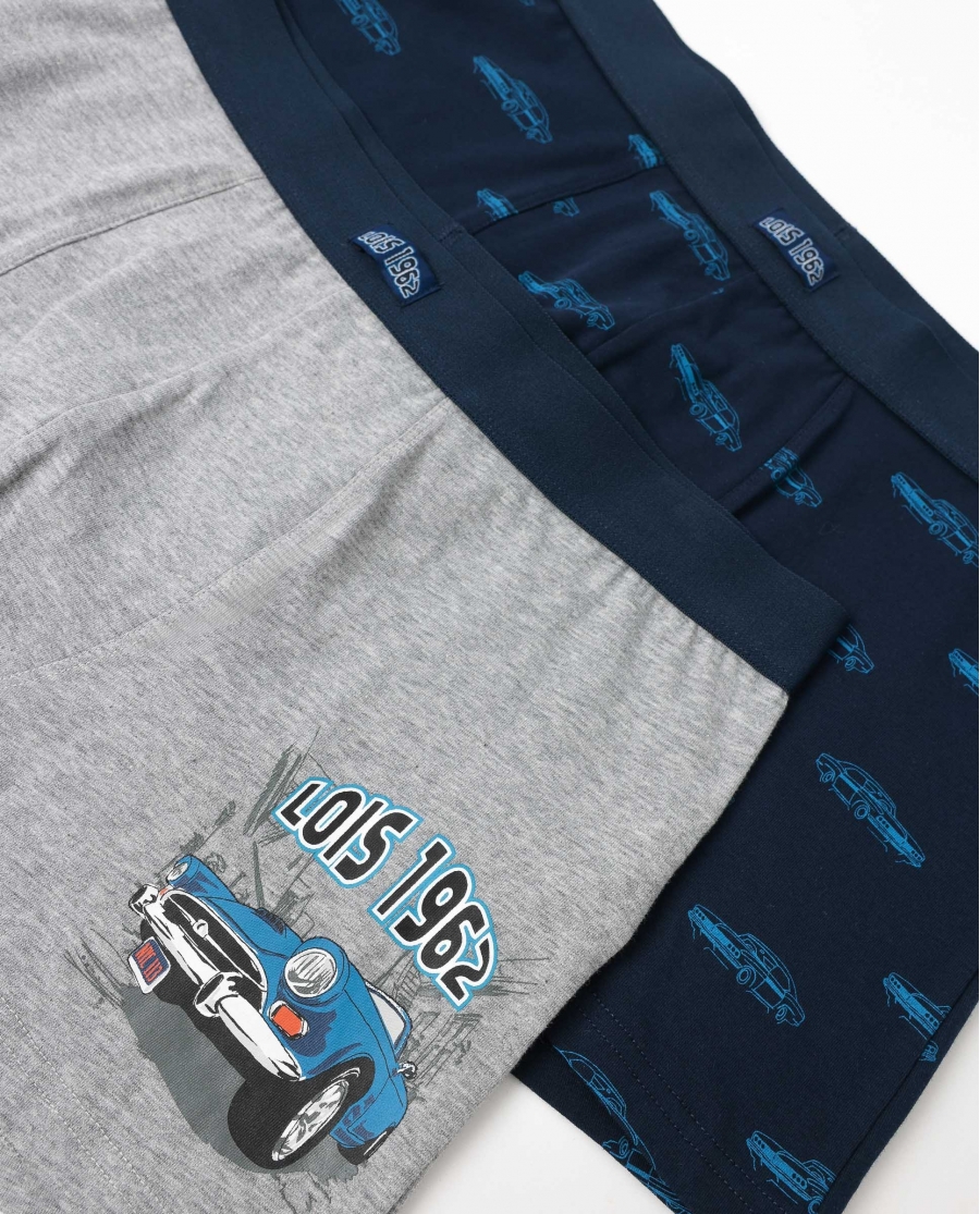 LOIS Calzoncillo/Boxer Vintage Car para Hombre, (Caja de 2 unidades) PACK FANTASIA