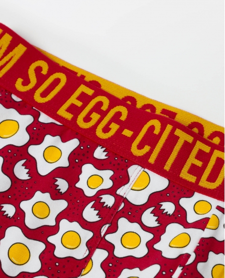 ADMAS Calzoncillo/Boxer Egg-Cited para Hombre ROJO 2