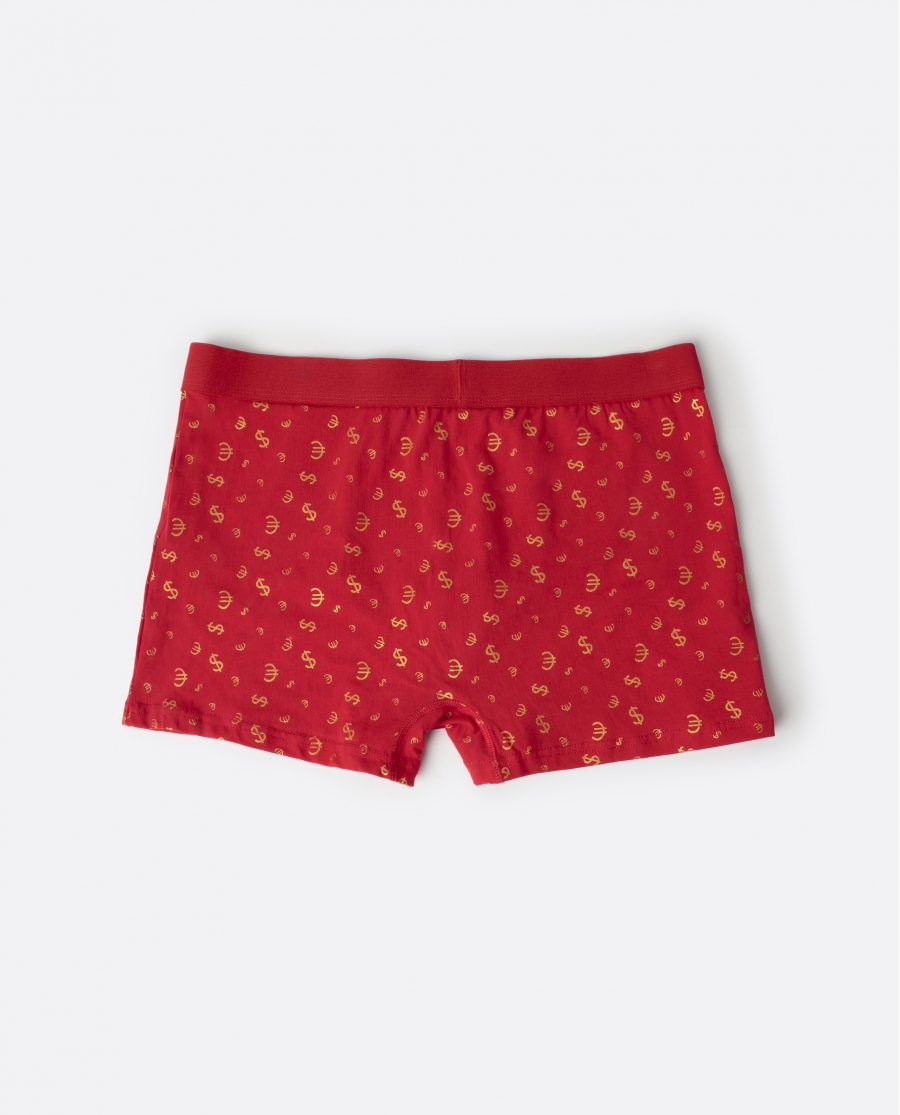 ADMAS Calzoncillo/Boxer Loteria para Hombre, (Caja 12 unidades) ROJO