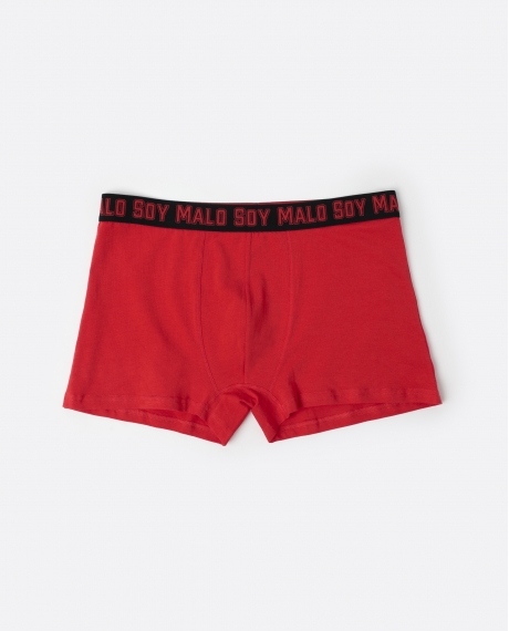 ADMAS Calzoncillo/Boxer Saquito Carbón para Hombre ROJO