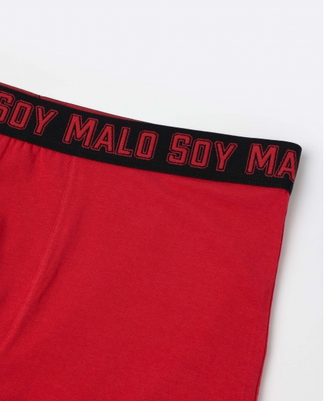 ADMAS Calzoncillo/Boxer Saquito Carbón para Hombre, (Caja 12 unidades) ROJO 2