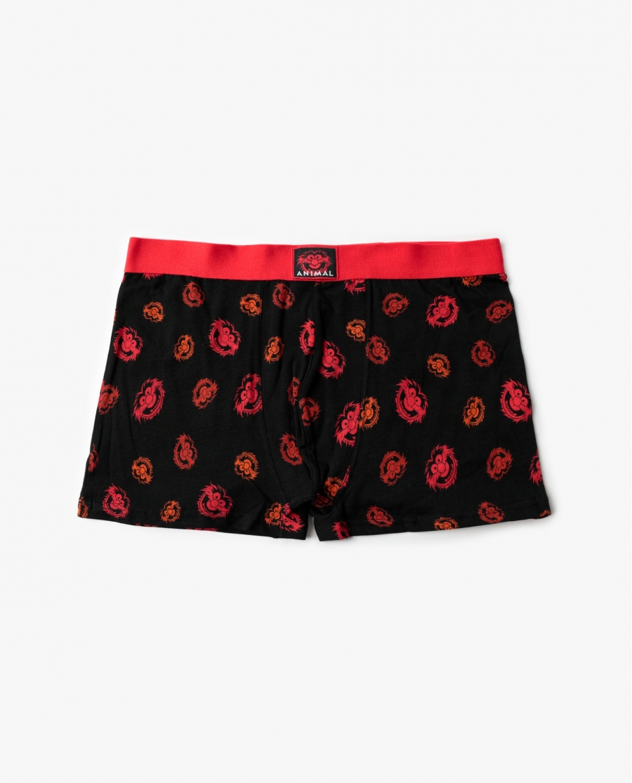 DISNEY Calzoncillo/Boxer Animal Crew Caja Metal Regalo para Hombre, (Caja 12 unidades) NEGRO