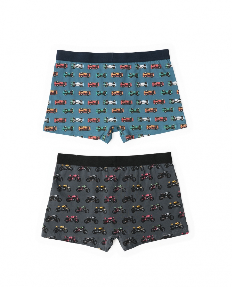LOIS Calzoncillo/Boxer Scrambler  para Hombre, (Caja de 2 unidades) PACK FANTASIA