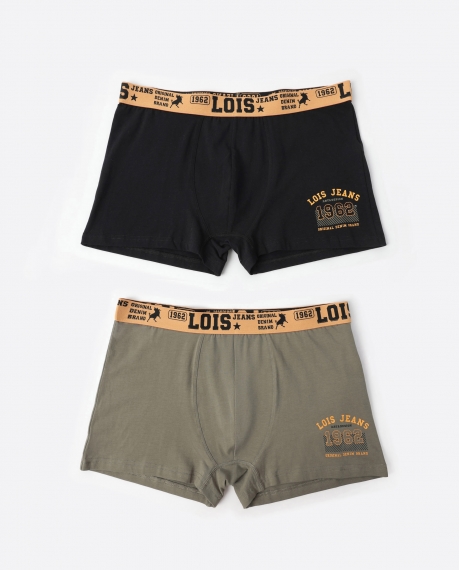 LOIS Calzoncillo/Boxer Star para Hombre, (Caja de 2 unidades) PACK FANTASIA