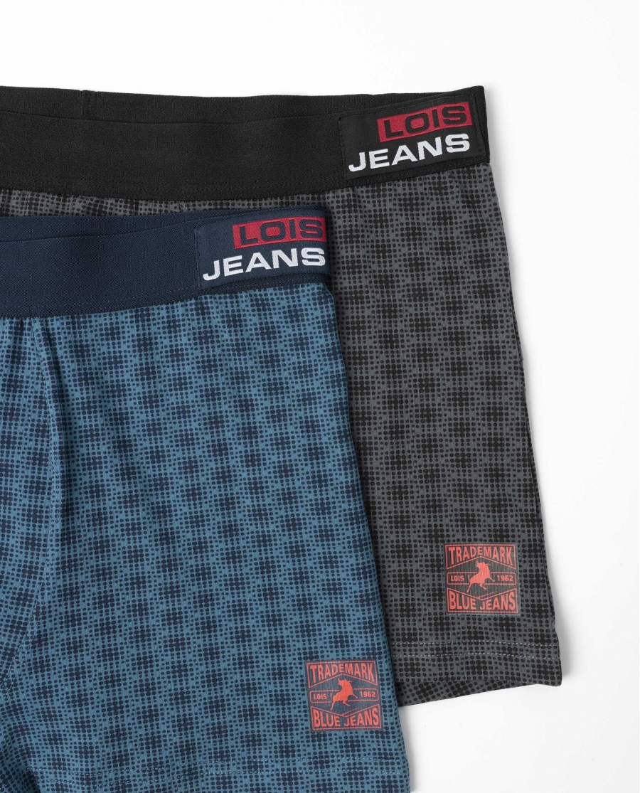 LOIS Calzoncillo/Boxer Dark para Hombre, (Caja de 2 unidades) PACK FANTASIA