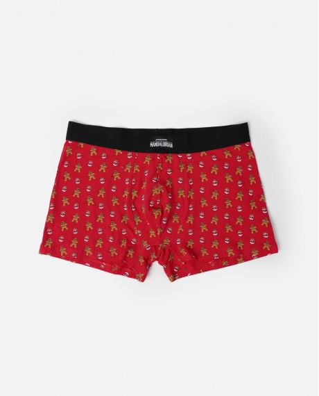 STAR WARS Calzoncillo/Boxer Cookie Mando Caja Metal Regalo para Hombre, (Caja 12 unidades) ROJO
