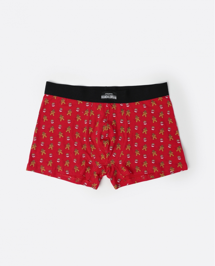 STAR WARS Calzoncillo/Boxer Cookie Mando Caja Metal Regalo para Hombre, (Caja 12 unidades) ROJO