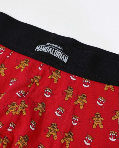 STAR WARS Calzoncillo/Boxer Cookie Mando Caja Metal Regalo para Hombre, (Caja 12 unidades) ROJO 2