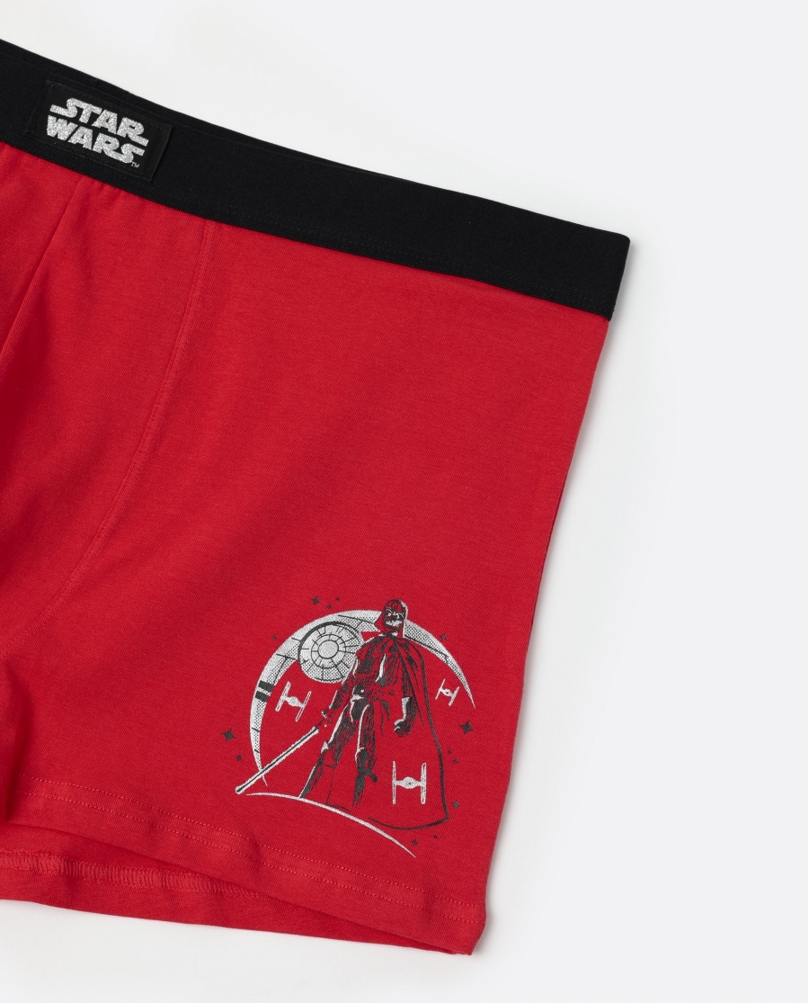 STAR WARS Calzoncillo/Boxer Darth Holiday Caja Metal Regalo para Hombre ROJO
