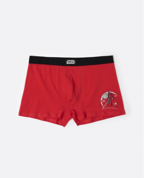 STAR WARS Calzoncillo/Boxer Darth Holiday Caja Metal Regalo para Hombre, (Caja 12 unidades) ROJO
