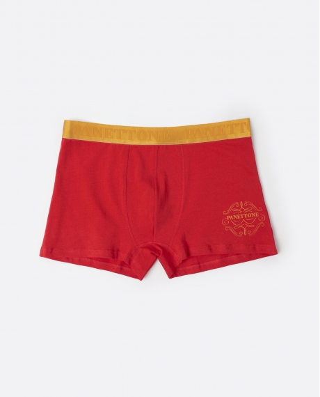 ADMAS Calzoncillo/Boxer Panettone para Hombre ROJO