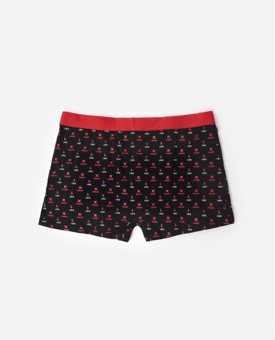LOIS Calzoncillo/Boxer Container Caja Metal Regalo para Hombre NEGRO
