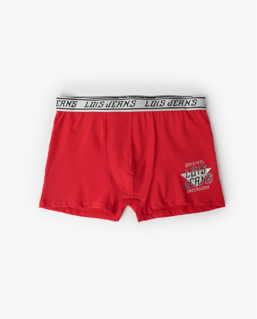 LOIS Calzoncillo/Boxer Petaca Caja Regalo para Hombre, (Caja 12 unidades) ROJO