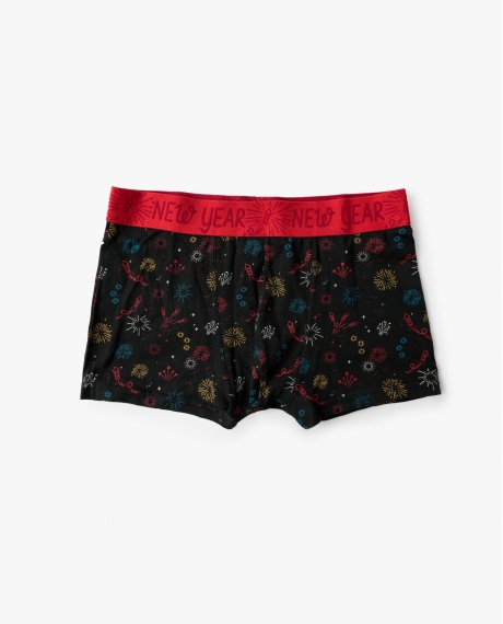 ADMAS Calzoncillo/Boxer New Year para Niño NEGRO
