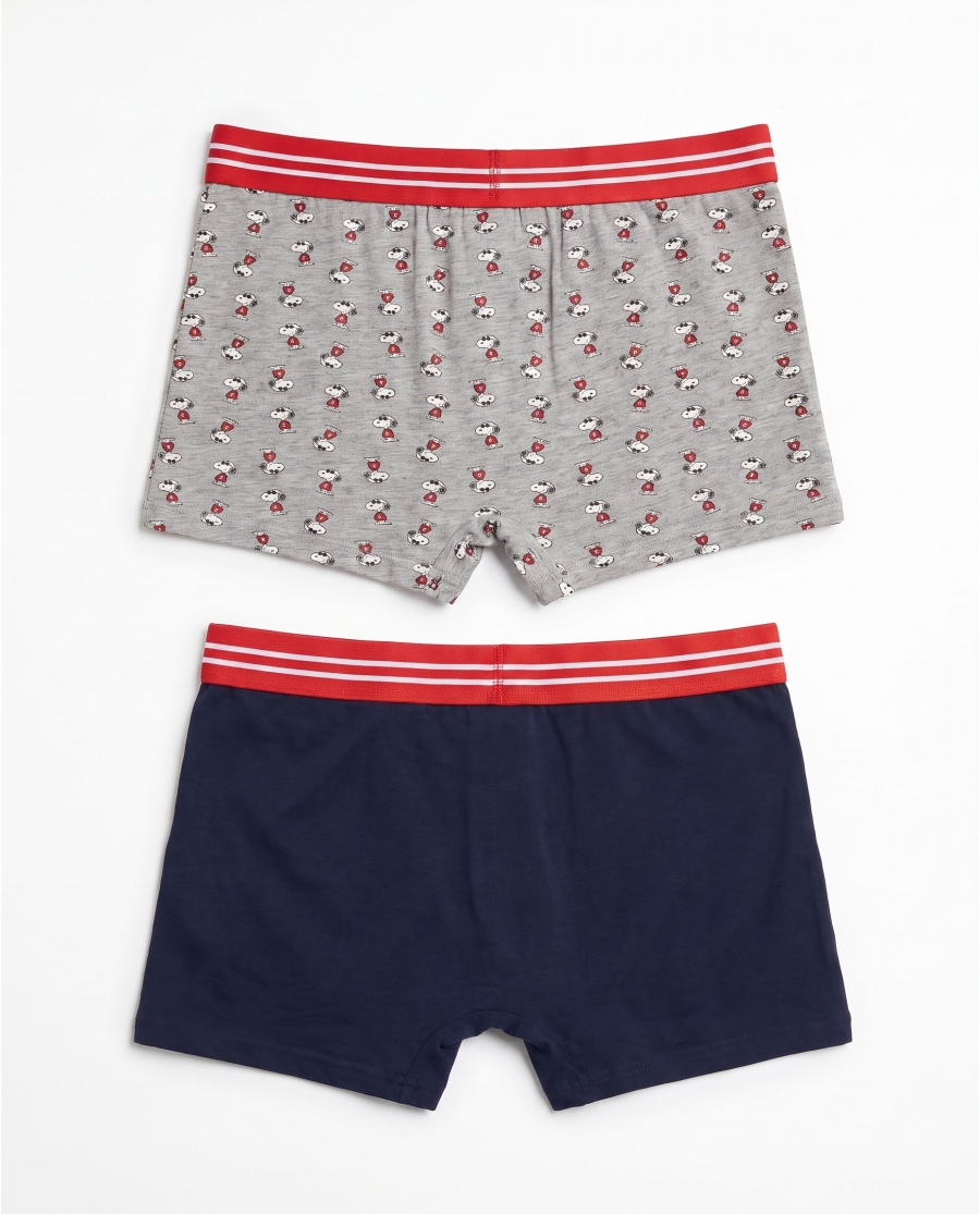 PEANUTS Calzoncillo/Boxer Joe Cool para Hombre, (Caja de 2 unidades) PACK FANTASIA