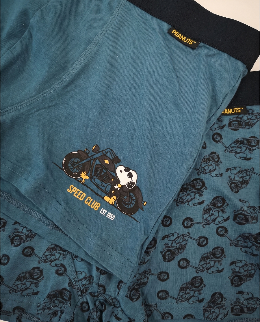 PEANUTS Calzoncillo/Boxer Speed Club para Hombre, (Caja de 2 unidades) PACK FANTASIA