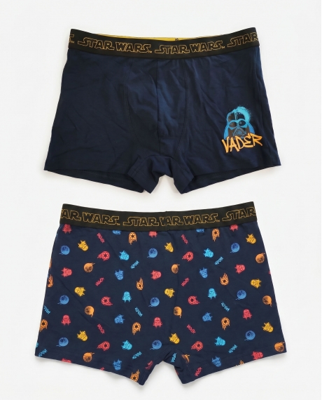 STAR WARS Calzoncillo/Boxer Rule the Galaxy para Hombre, (Caja de 2 unidades) PACK FANTASIA