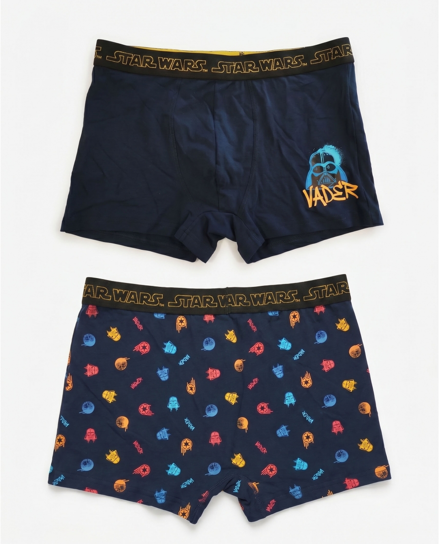 STAR WARS Calzoncillo/Boxer Rule the Galaxy para Hombre, (Caja de 2 unidades) PACK FANTASIA