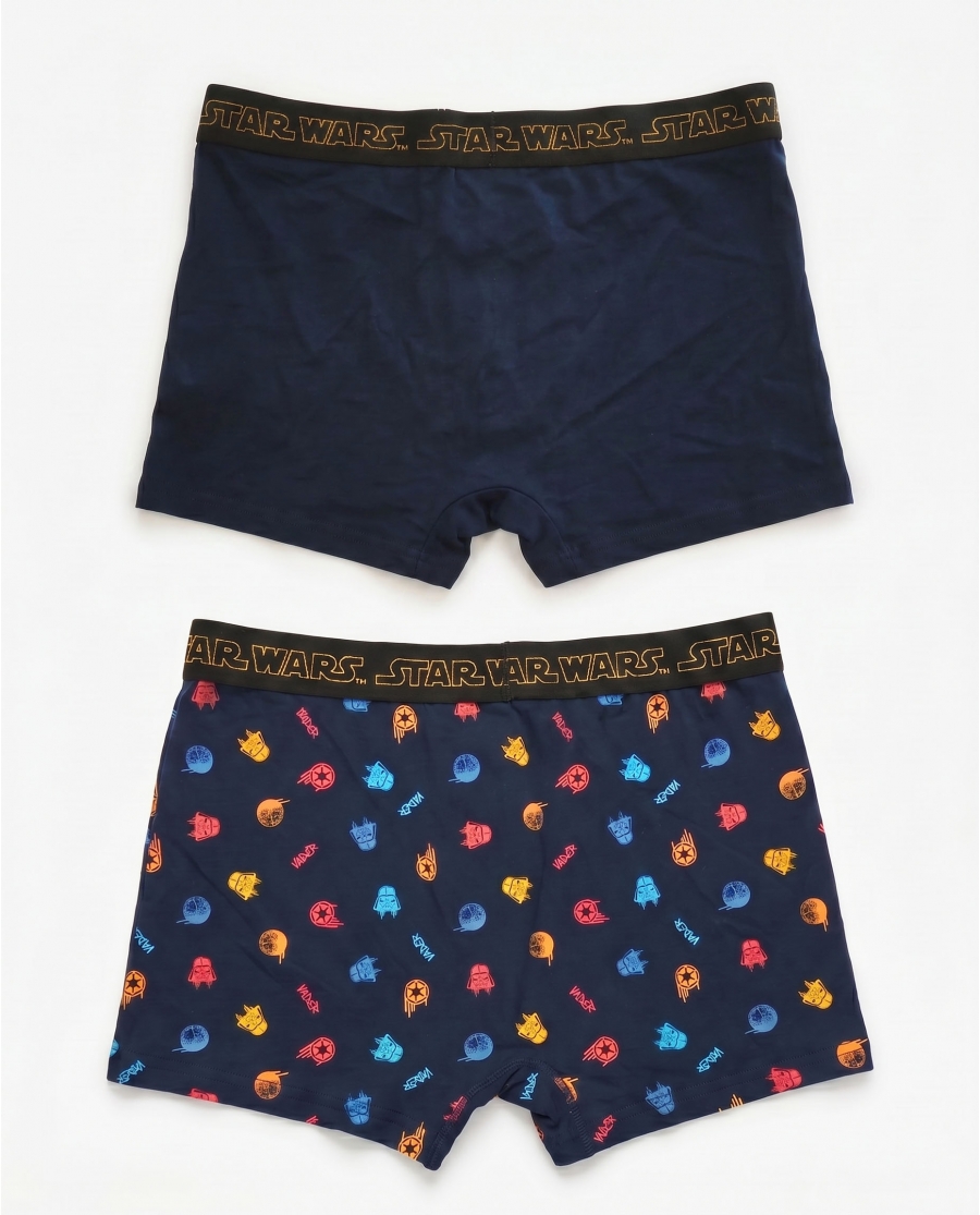 STAR WARS Calzoncillo/Boxer Rule the Galaxy para Hombre, (Caja de 2 unidades) PACK FANTASIA
