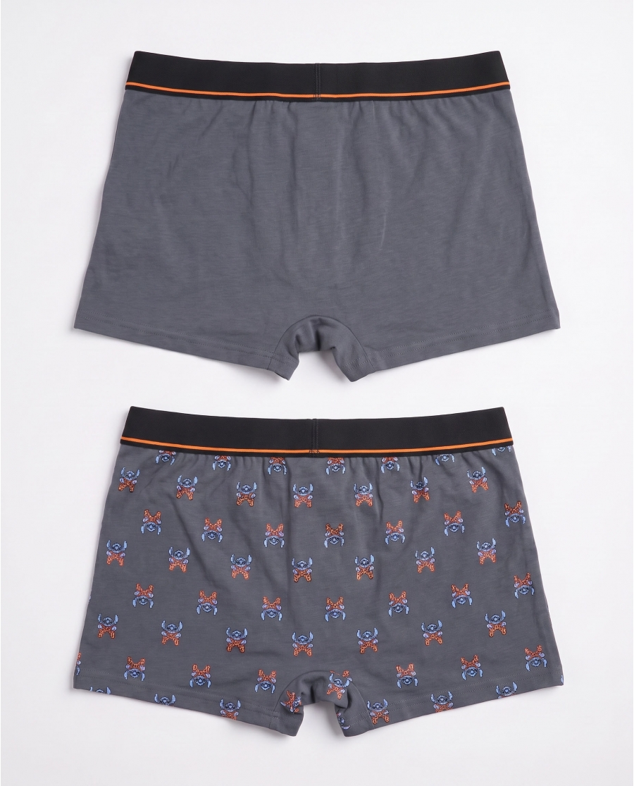 DISNEY Calzoncillo/Boxer Stitch Arcade para Hombre, (Caja de 2 unidades) PACK FANTASIA