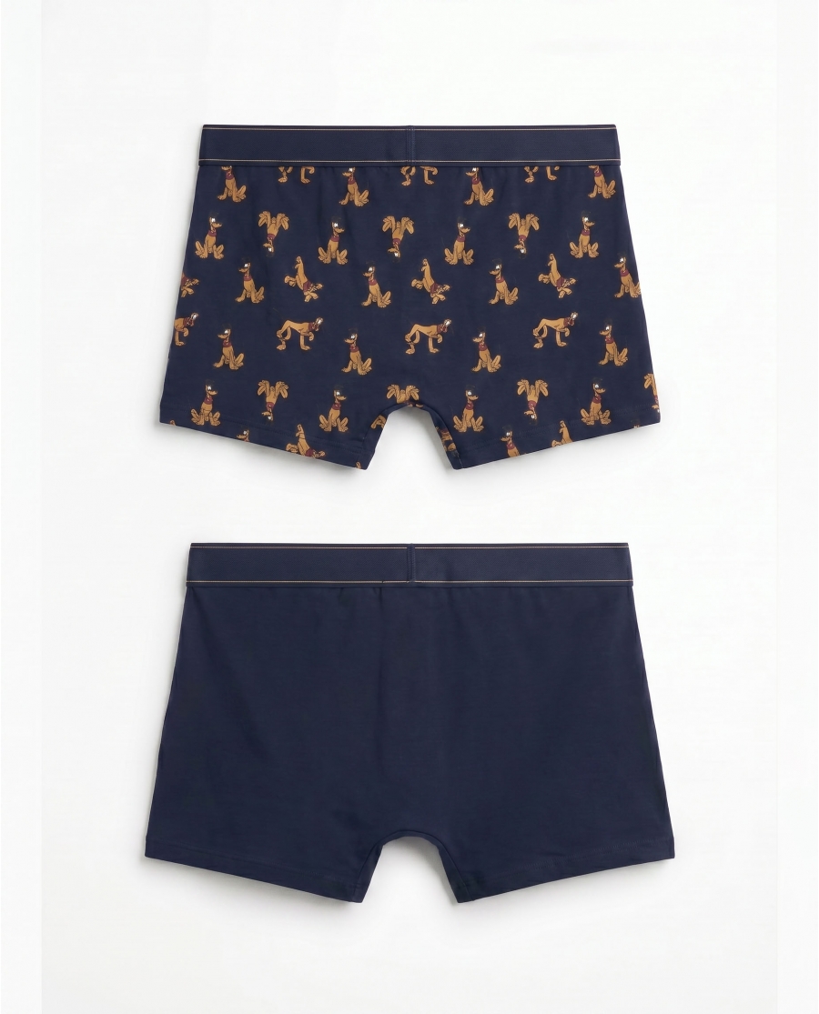 DISNEY Calzoncillo/Boxer Pluto Stay Pawsome para Hombre, (Caja de 2 unidades) PACK FANTASIA
