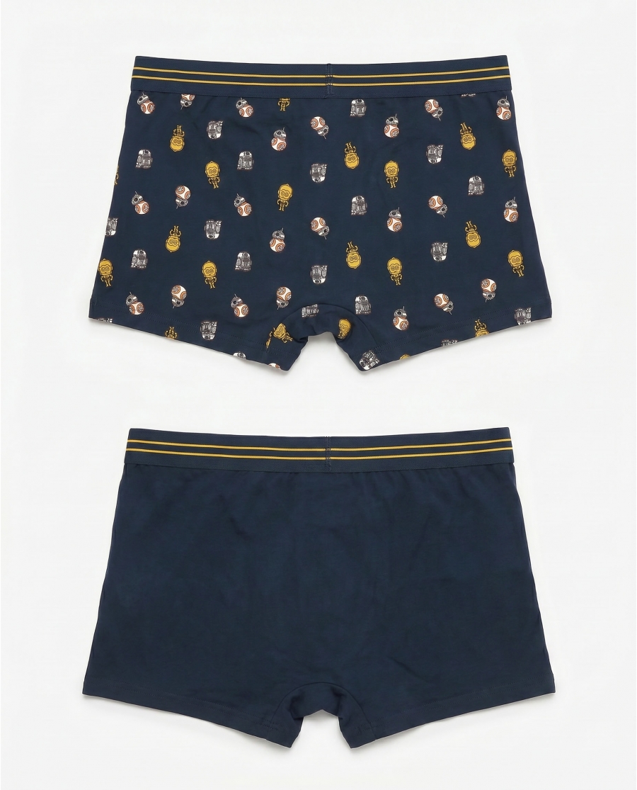 STAR WARS Calzoncillo/Boxer Droids Power para Hombre, (Caja de 2 unidades) PACK FANTASIA