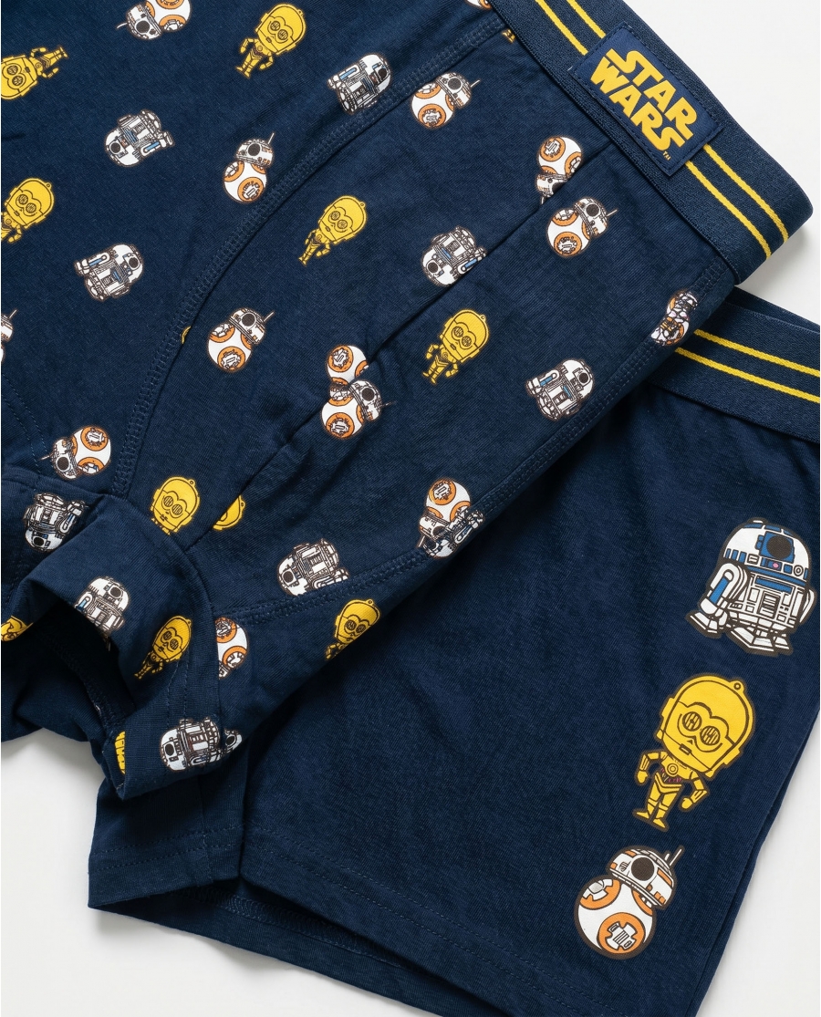 STAR WARS Calzoncillo/Boxer Droids Power para Hombre, (Caja de 2 unidades) PACK FANTASIA