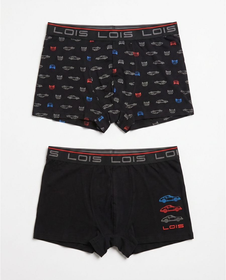 LOIS Calzoncillo/Boxer Racing para Hombre, (Caja de 2 unidades) PACK FANTASIA