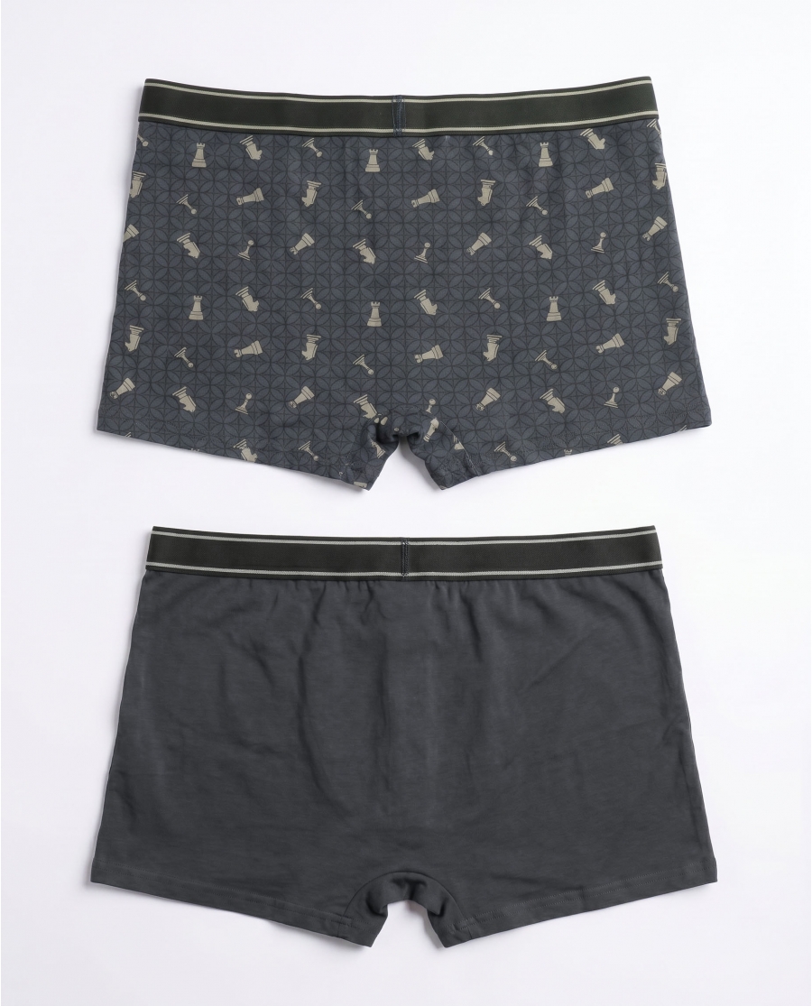 ANTONIO MIRO Calzoncillo/Boxer Chess para Hombre, (Caja de 2 unidades) PACK FANTASIA