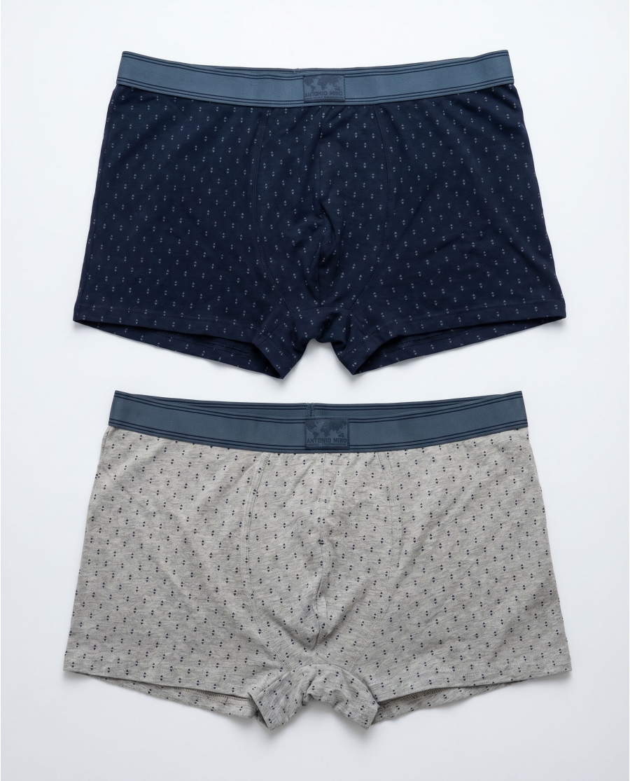 ANTONIO MIRO Calzoncillo/Boxer Travel para Hombre, (Caja de 2 unidades) PACK FANTASIA
