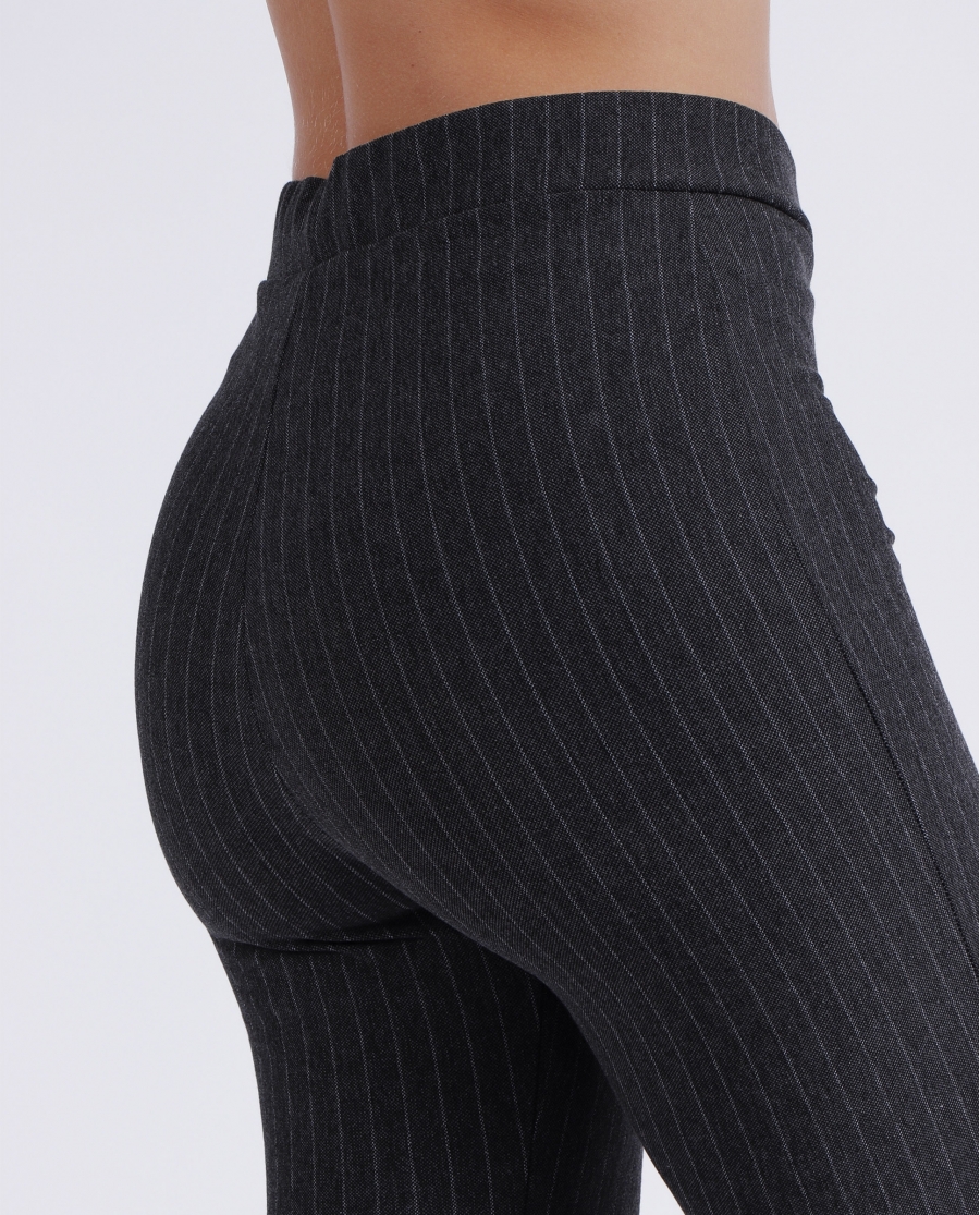 ADMAS Pantalón Elástico Largo Raya Diplomática para Mujer GRIS