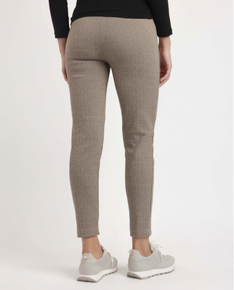 ADMAS Pantalón Elástico Largo Spiga para Mujer BEIGE 2