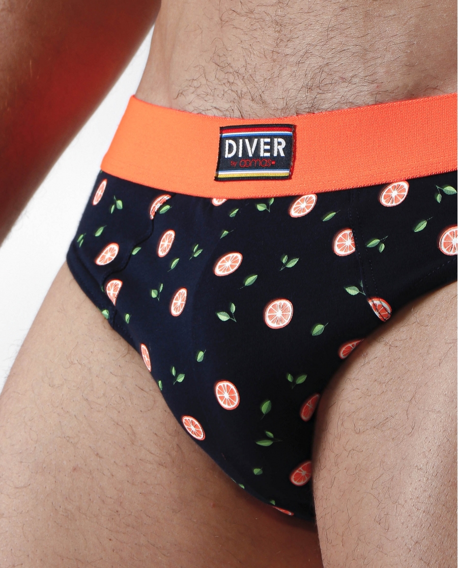 DIVER Calzoncillo/Slip Fruits para Hombre, (Caja de 2 unidades) PACK FANTASIA