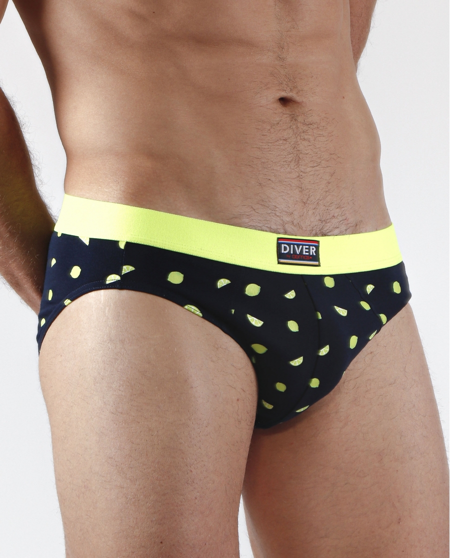 DIVER Calzoncillo/Slip Fruits para Hombre, (Caja de 2 unidades) PACK FANTASIA