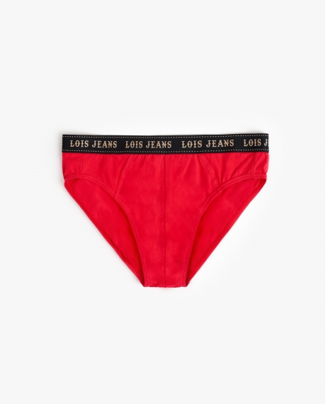 LOIS Calzoncillo/Slip Moto para Hombre, (Caja 12 unidades) ROJO