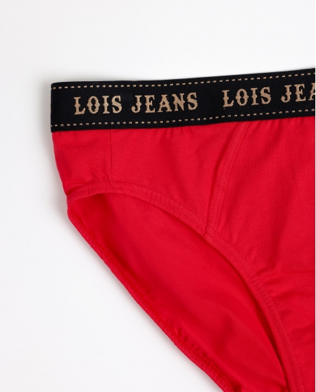 LOIS Calzoncillo/Slip Moto para Hombre, (Caja 12 unidades) ROJO 2
