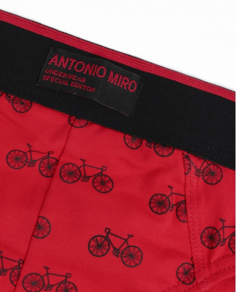 ANTONIO MIRO Calzoncillo/Slip Bike World Caja Metal Regalo para Hombre, (Caja 12 unidades) ROJO 2