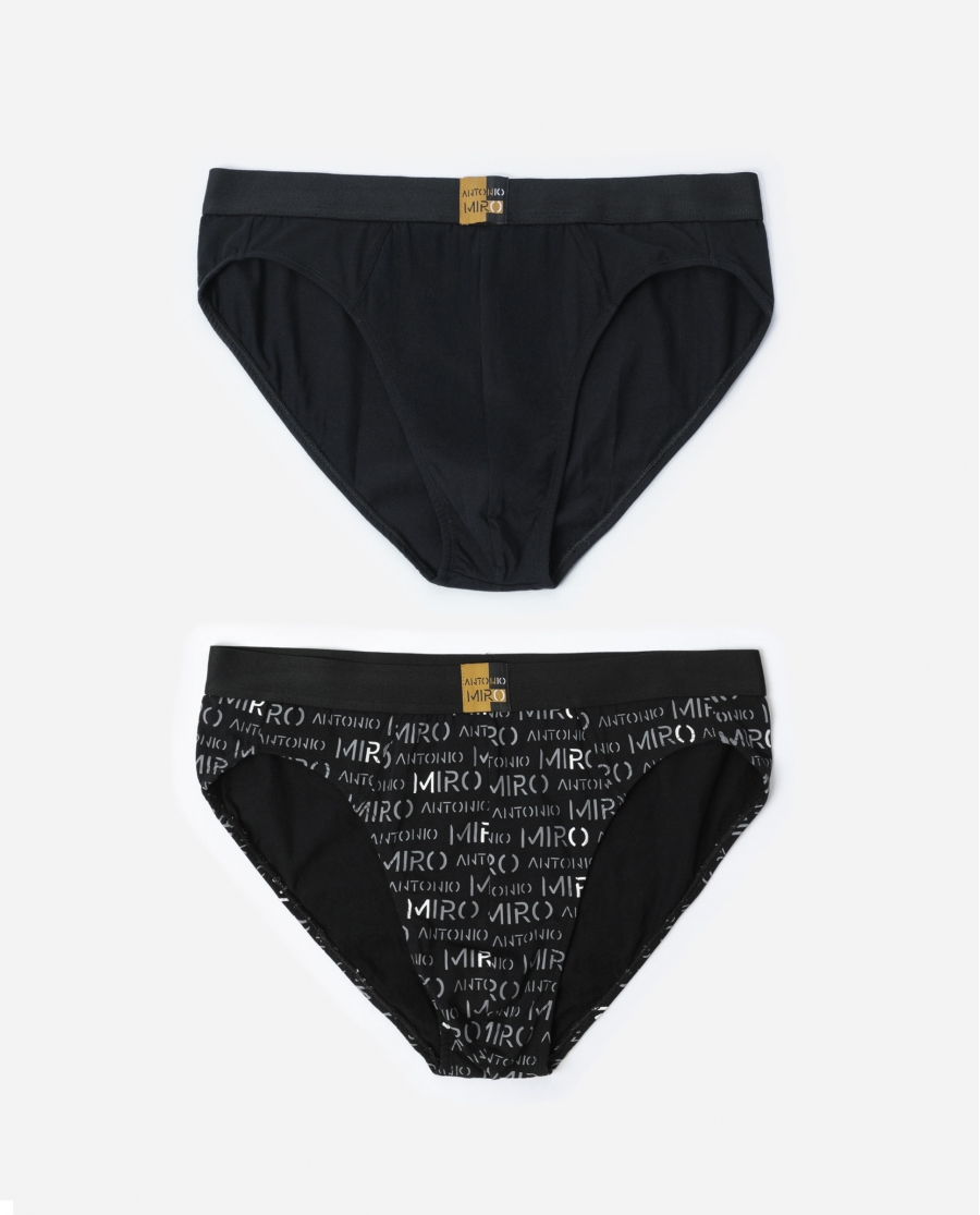 ANTONIO MIRO Calzoncillo/Slip Letters para Hombre, (Caja de 2 unidades) PACK FANTASIA