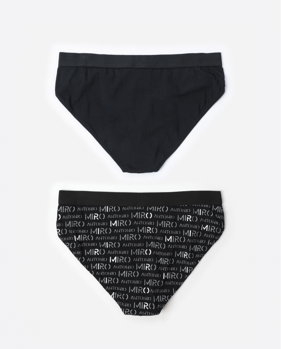 ANTONIO MIRO Calzoncillo/Slip Letters para Hombre, (Caja de 2 unidades) PACK FANTASIA