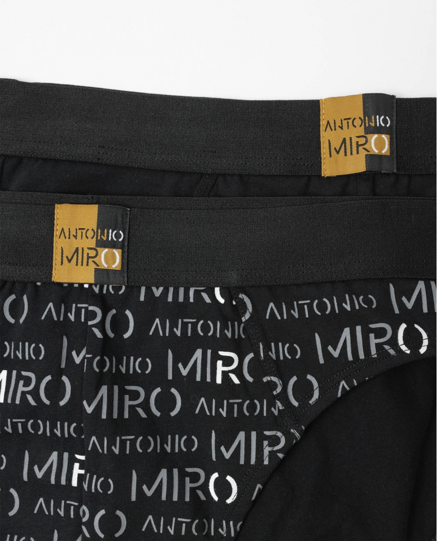 ANTONIO MIRO Calzoncillo/Slip Letters para Hombre, (Caja de 2 unidades) PACK FANTASIA