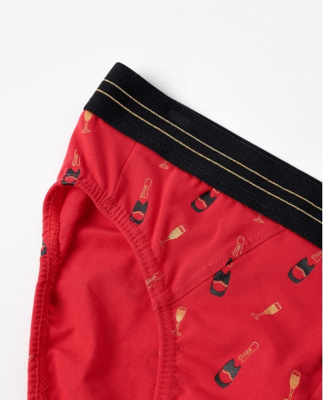 ADMAS Calzoncillo/Slip Let´s Celebrate para Hombre ROJO 2