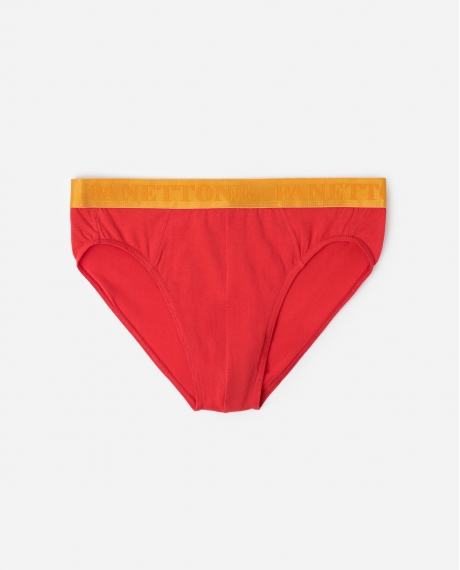 ADMAS Calzoncillo/Slip Panettone para Hombre, (Caja 12 unidades) ROJO