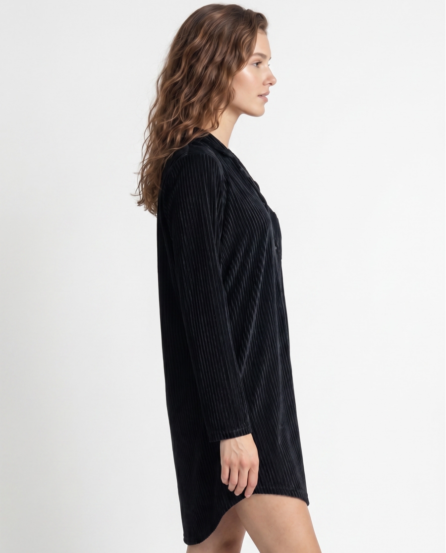 ADMAS CLASSIC Camisola Manga Larga Elegant Stripes para Mujer NEGRO
